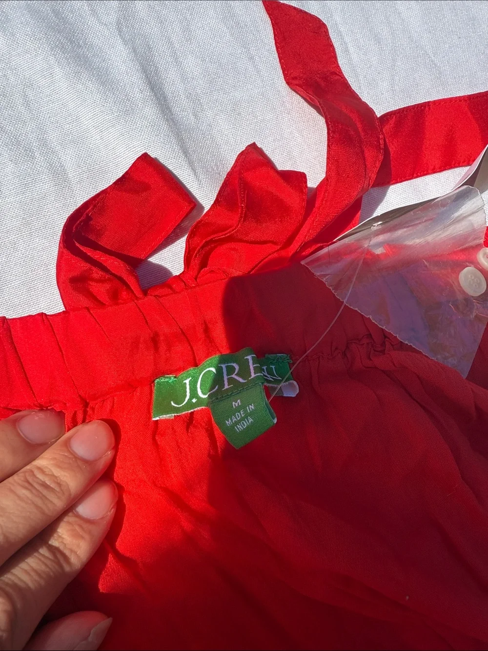 J Crew Pintuck midi dress in drapey organza - Picture 4 of 8